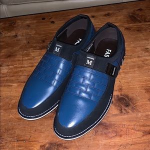 Men’s Fashion Shoes Beautiful Blue Black 10.5